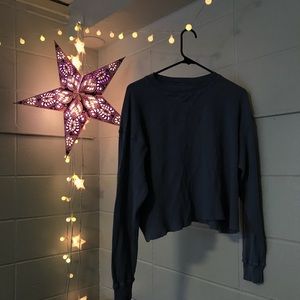 Blue/purple J Galt/brandy Melville waffle shirt